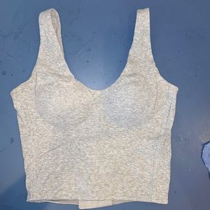 Padded sports bra sz Small 32 a push up to sz 32 B 32A 32B stretchy 30a 34a grey